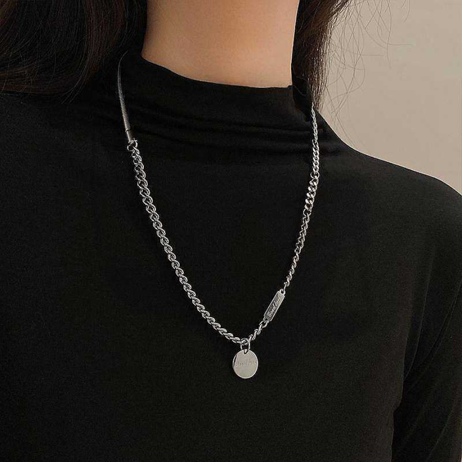 Women The Korean Fashion Necklaces | Hip Hop Necklace Sliver