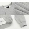 Clothing The Korean Fashion | Basic Solid Color Pullover Sweatshirt