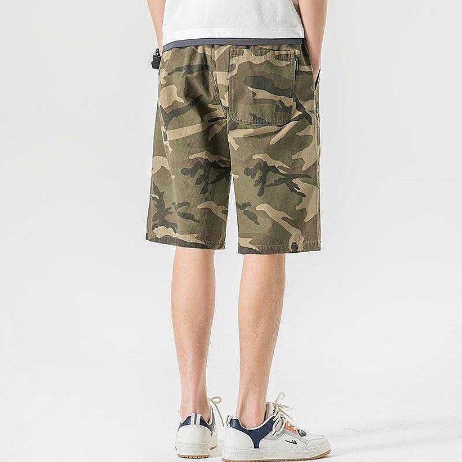 Clothing The Korean Fashion Shorts | Camouflage Elastic Shorts