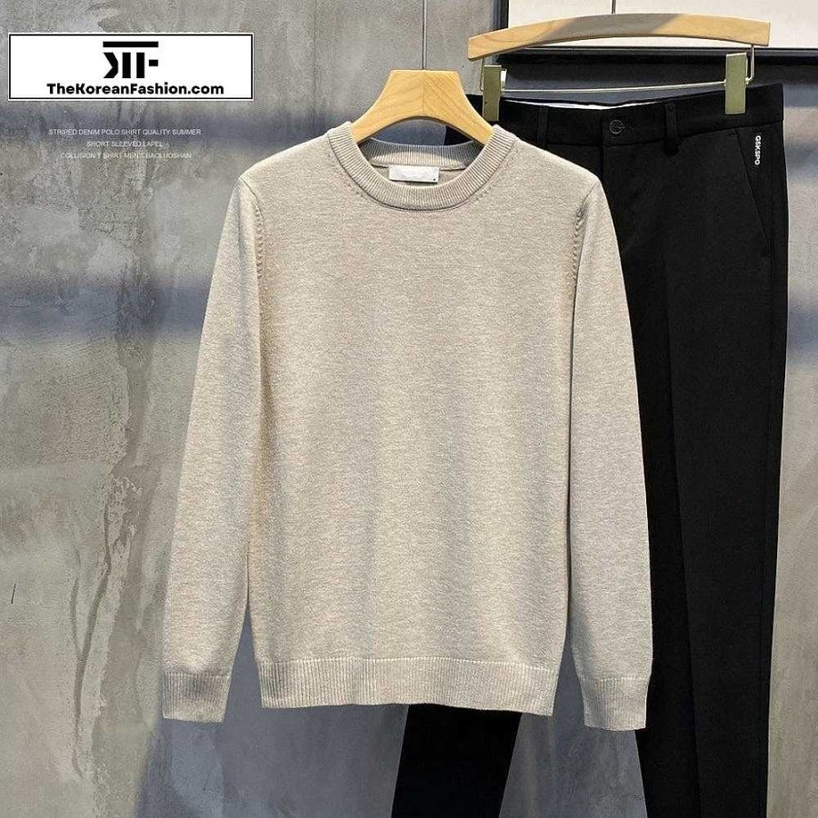 Casual Style Clothes The Korean Fashion | Autumn And Winter Round Neck Basic Sweater