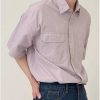 Clothing The Korean Fashion | Workwear Short-Sleeved Shirt