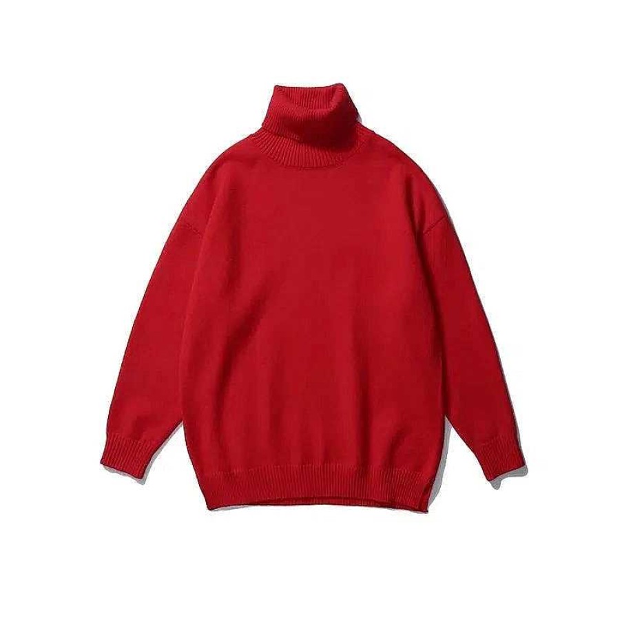 Clothing The Korean Fashion | Solid Color Basic Turtleneck Sweater