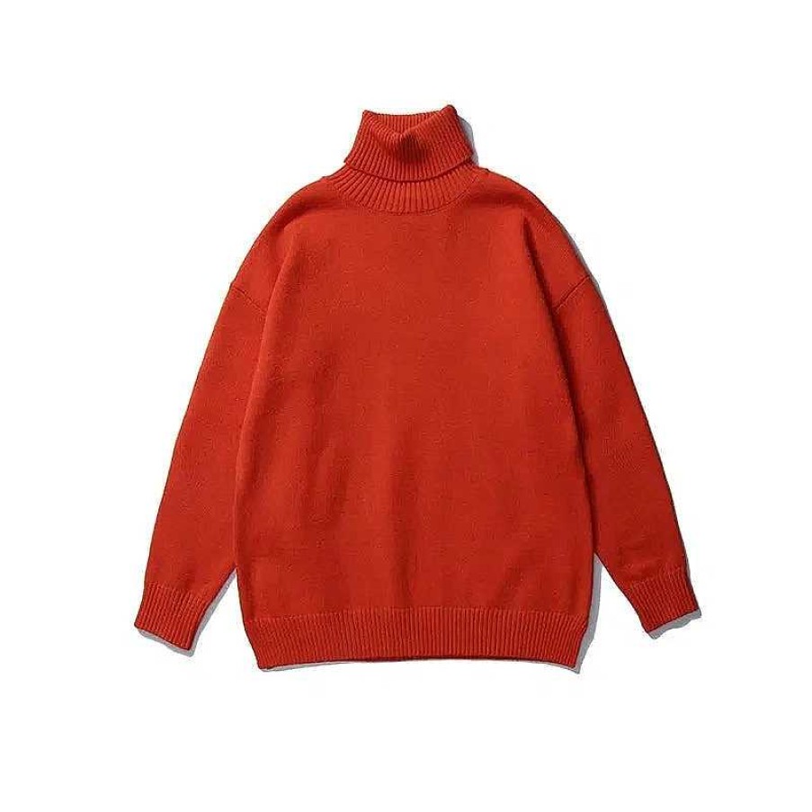 Clothing The Korean Fashion | Solid Color Basic Turtleneck Sweater