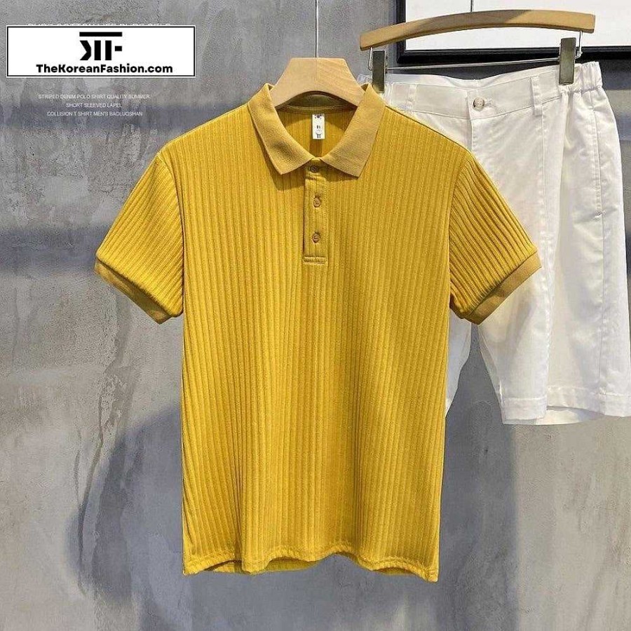 Casual Style Clothes The Korean Fashion | Breathable Lapel Polo T-Shirt