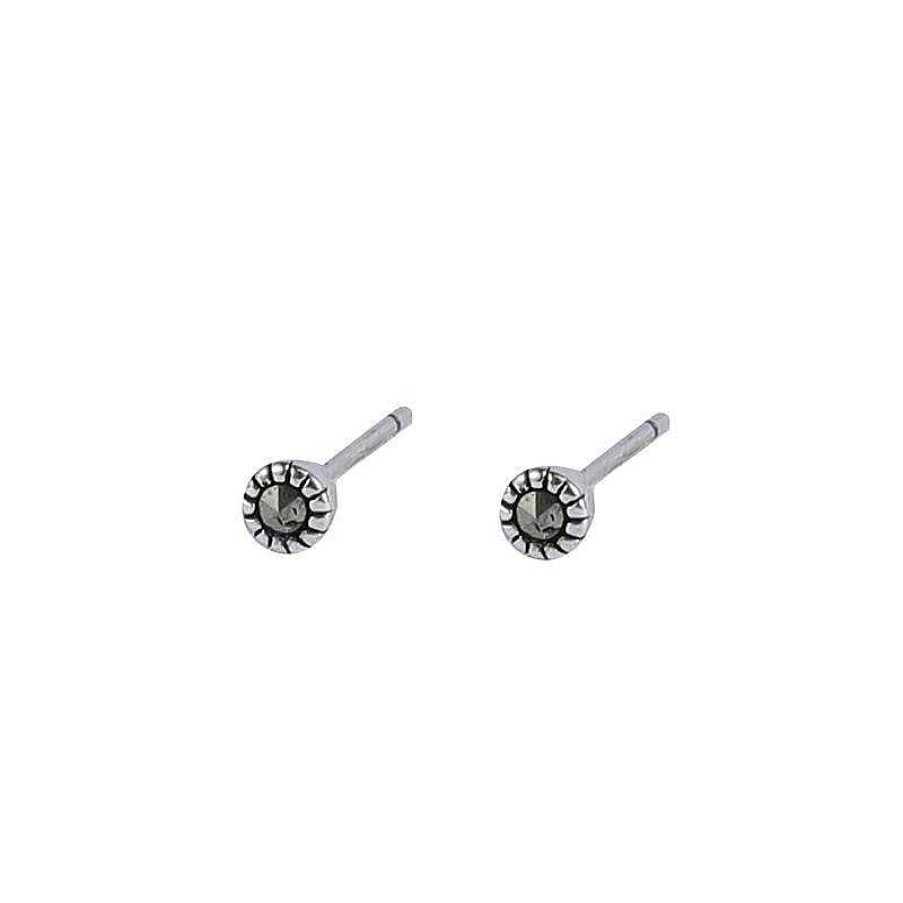 Accs & Bags & Shoes The Korean Fashion | Black Zircon Stud Earrings A Pair