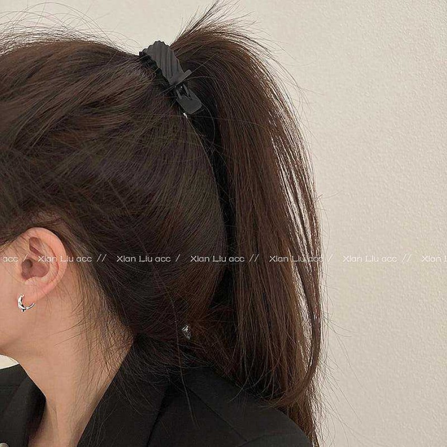 Women The Korean Fashion Hair Accessories | High Ponytail Hair Clip Black