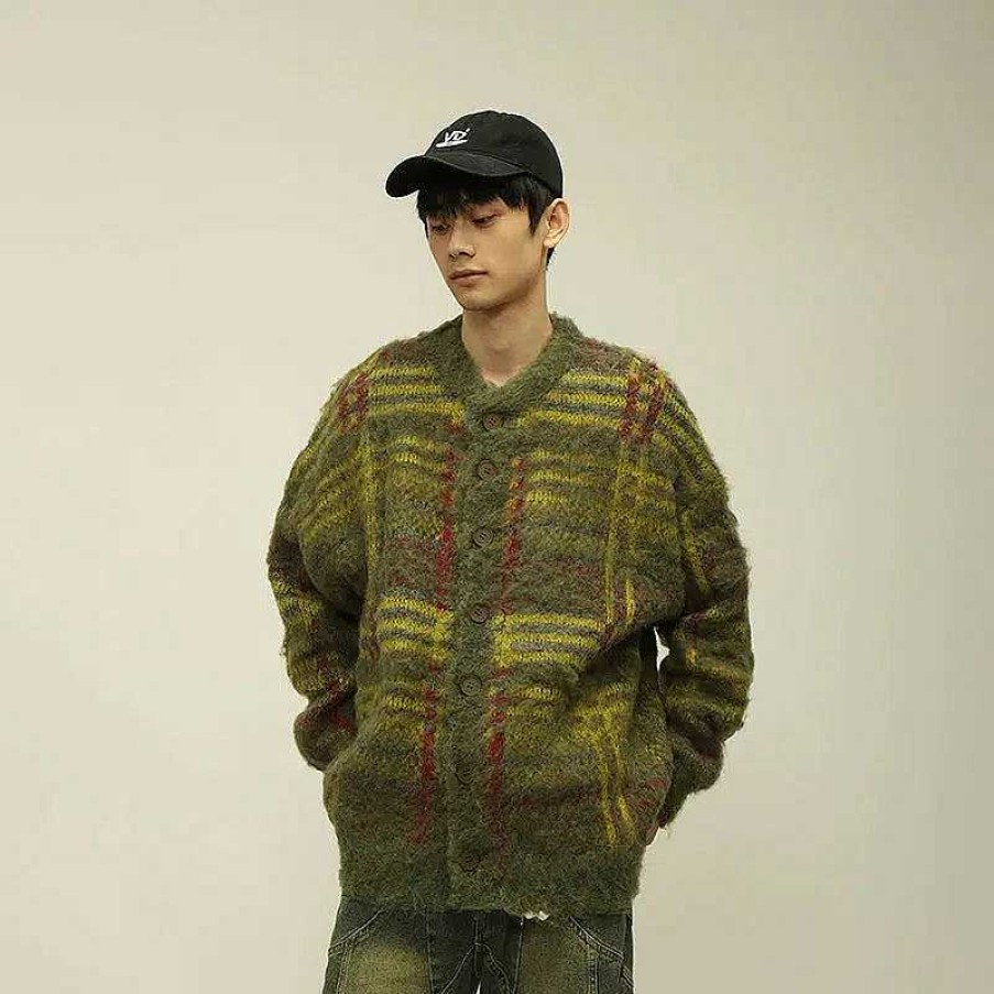 Clothing The Korean Fashion | Retro Mohair Cardigan Jacket