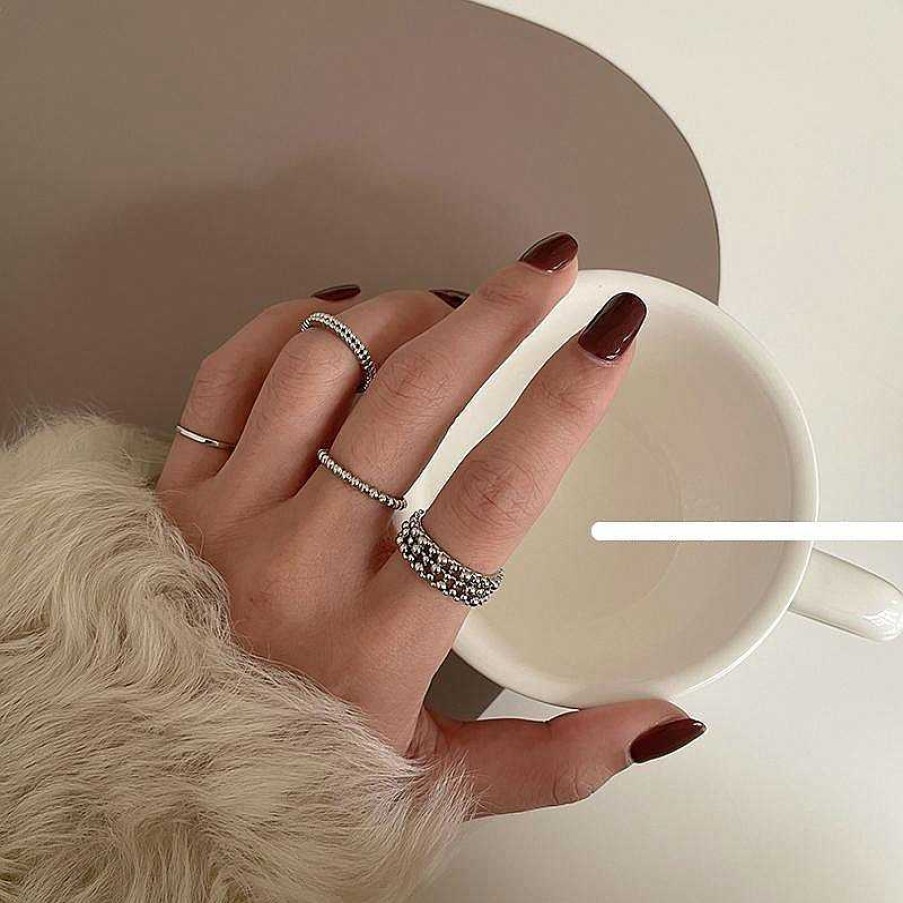 Women The Korean Fashion Rings | Vintage Metal Ring Set