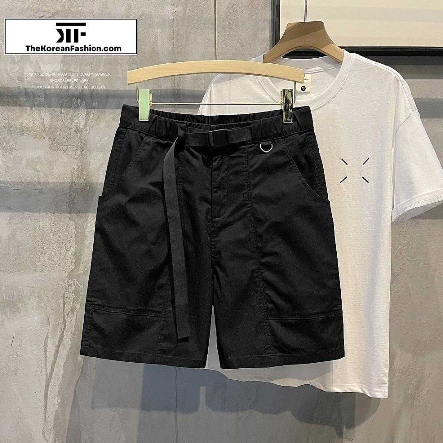 Clothing The Korean Fashion Shorts | Nylon Cotton Casual Workwear Pocket Shorts