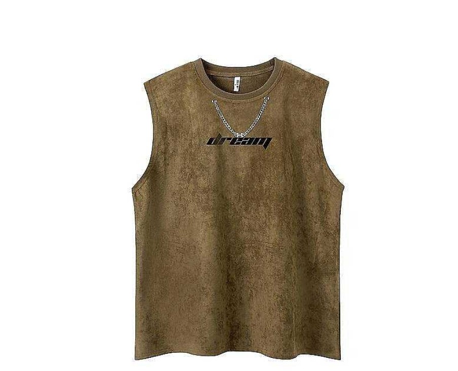 Clothing The Korean Fashion | Camo Printed Necklace Vest