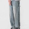 Clothing The Korean Fashion Jeans | Washed Straight Fit Jeans Blue