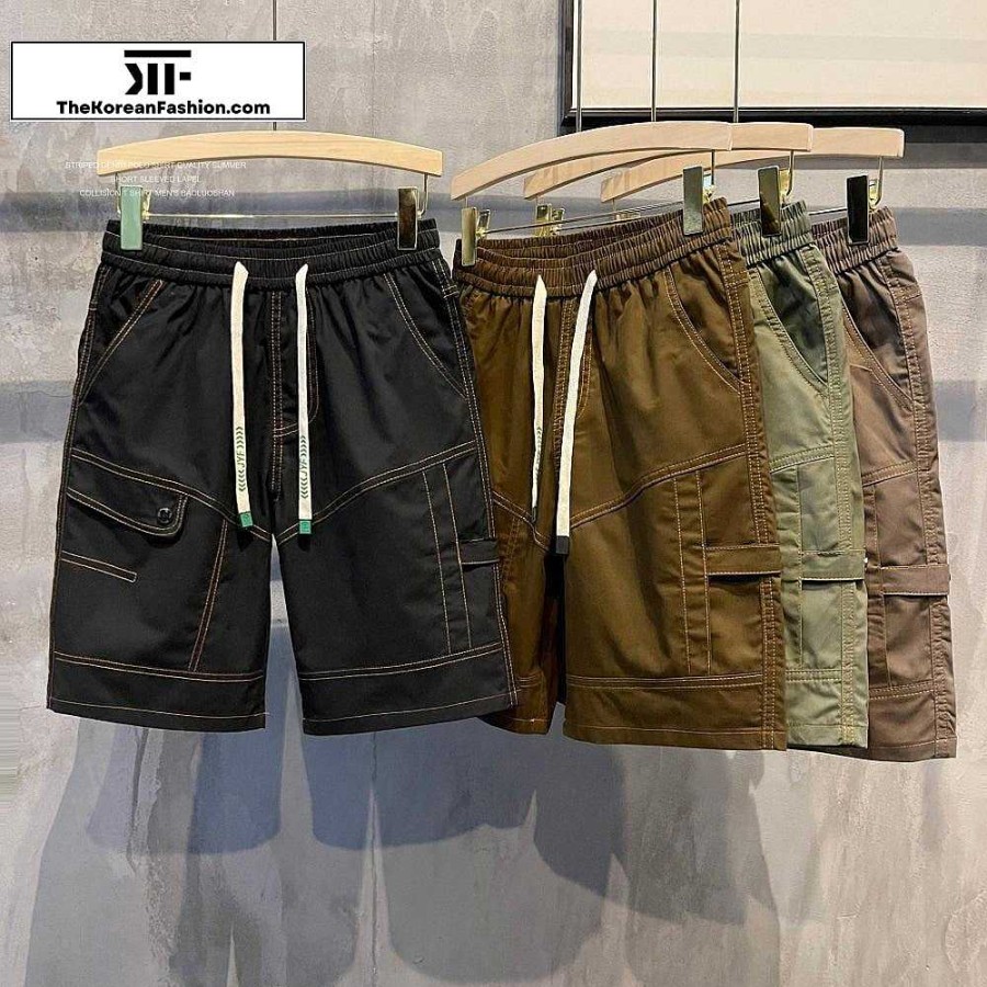 Clothing The Korean Fashion Shorts | Casual Cargo Shorts