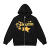 Clothing The Korean Fashion | Star Lettering Print Hoodie Jacket