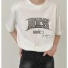 Clothing The Korean Fashion | Fun Printed Short-Sleeved T-Shirt White