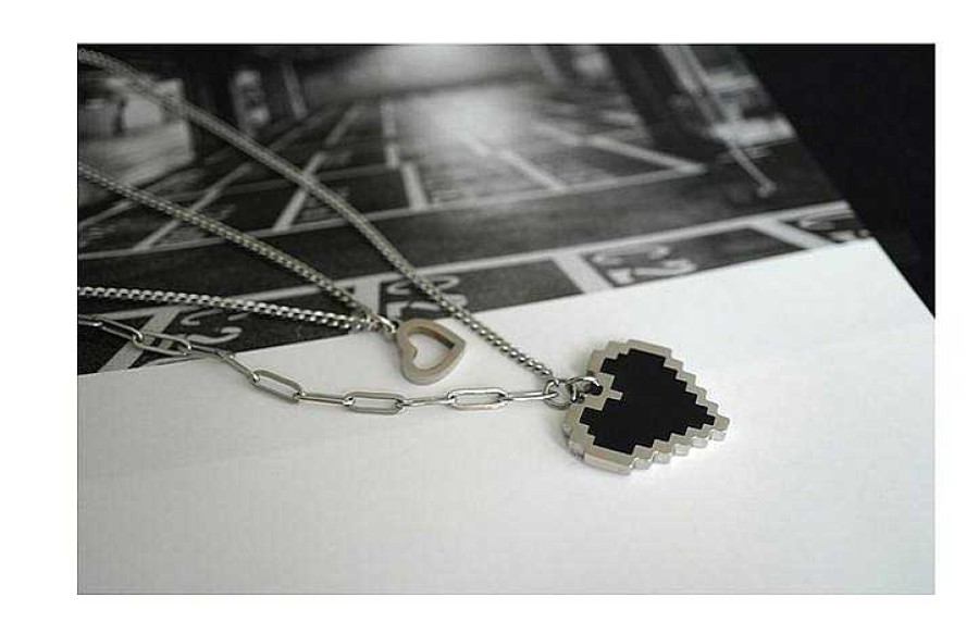 Women The Korean Fashion Necklaces | Love Pendant Necklace Two Necklaces