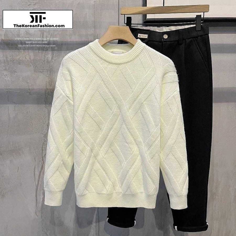 Casual Style Clothes The Korean Fashion | Casual Round Neck Sweater Pullover