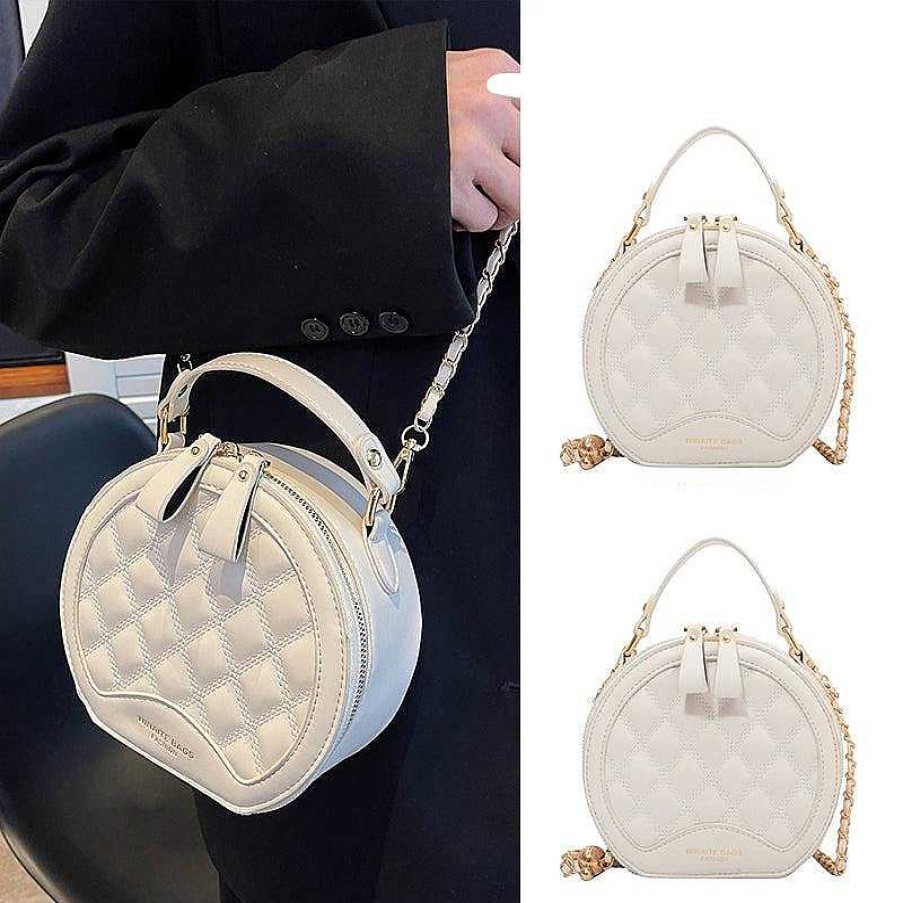 Women The Korean Fashion | Circular Chain Quilted Bag