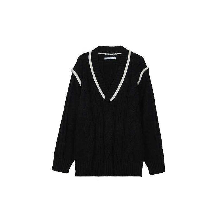 Clothing The Korean Fashion | V-Neck Pullover Sweater