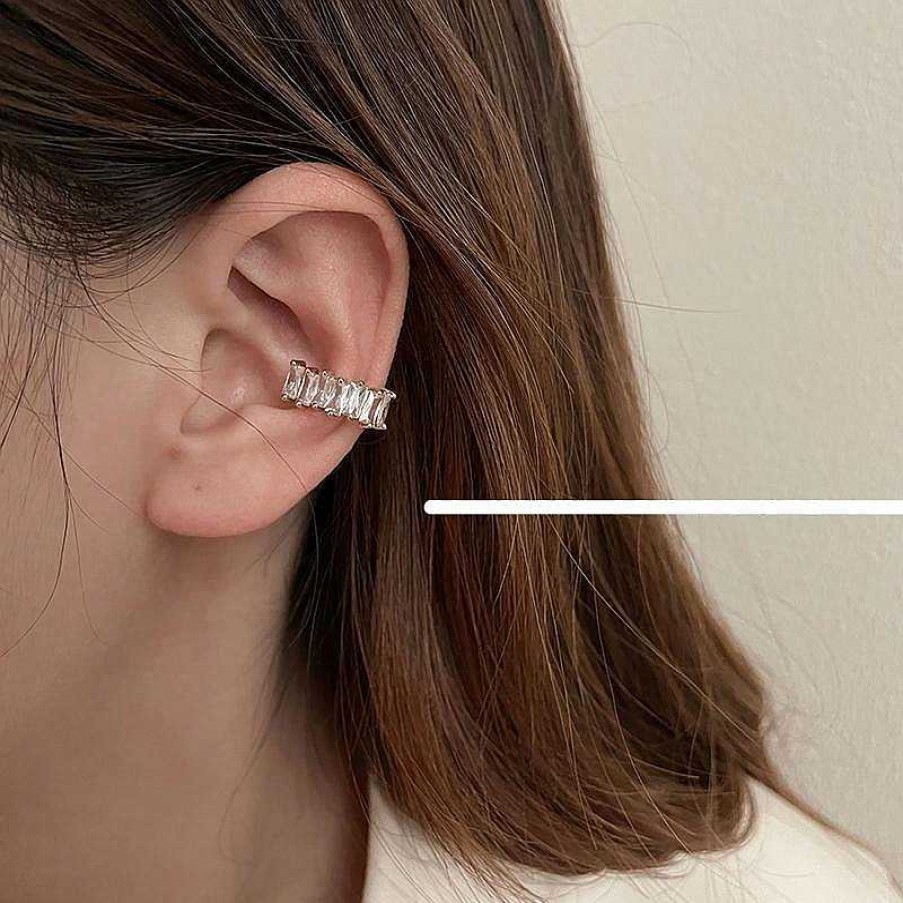 Women The Korean Fashion Earrings | Exquisite Zircon Earrings Clip