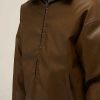 Clothing The Korean Fashion | Full Zip Short Leather Jacket