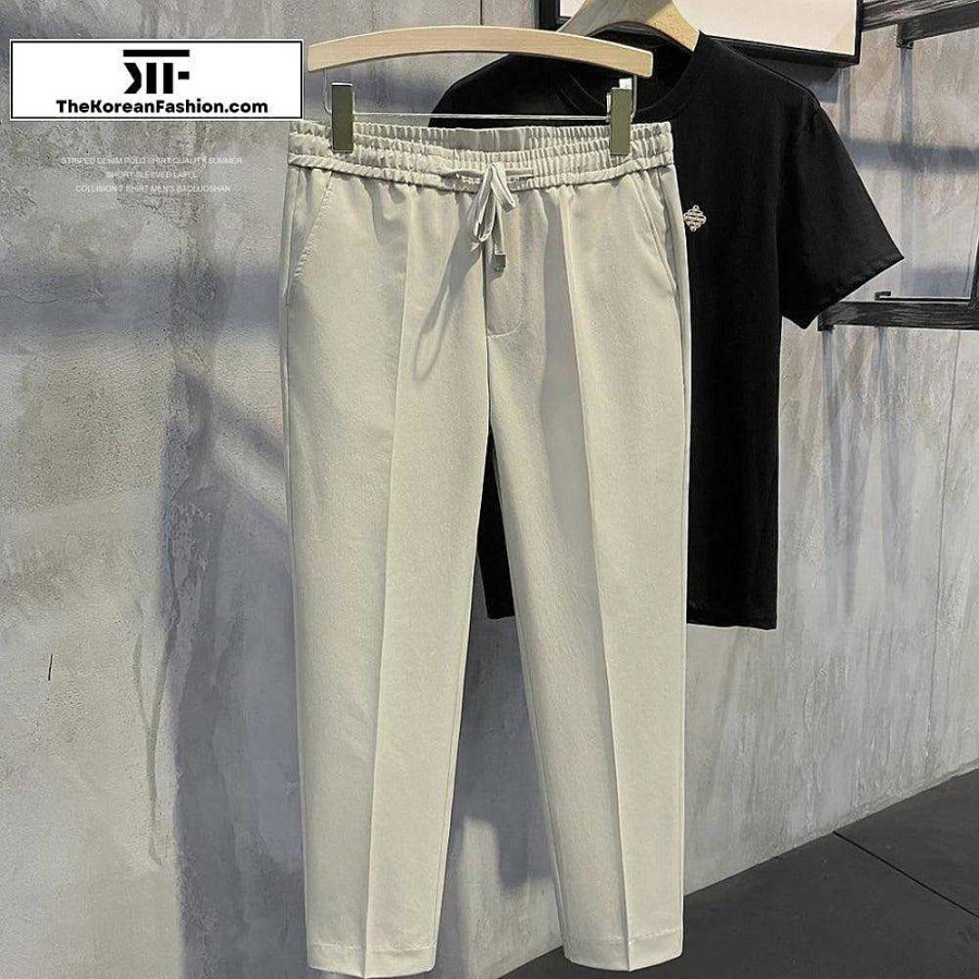 Casual Style Clothes The Korean Fashion | Drawstring Suit Pants