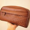 Accs & Bags & Shoes The Korean Fashion | Braided Textured-Leather Clutch