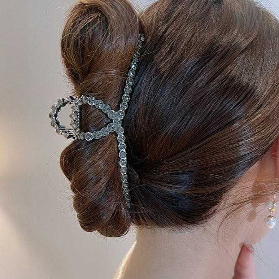 Women The Korean Fashion Hair Accessories | Diamond Pearl Hair Claw Clip