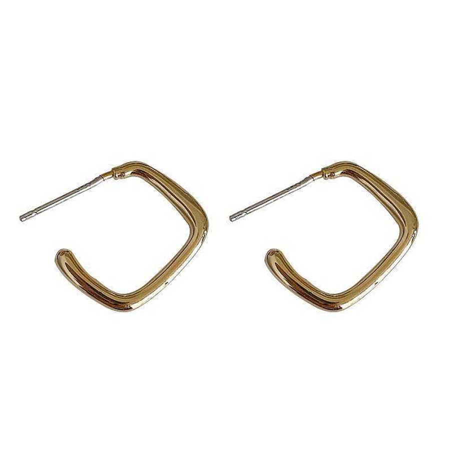 Women The Korean Fashion Earrings | Metal Square Earrings