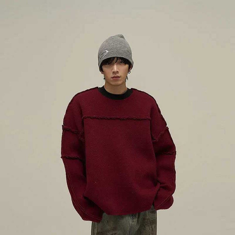 Clothing The Korean Fashion | Oversized Crew Neck Pullover