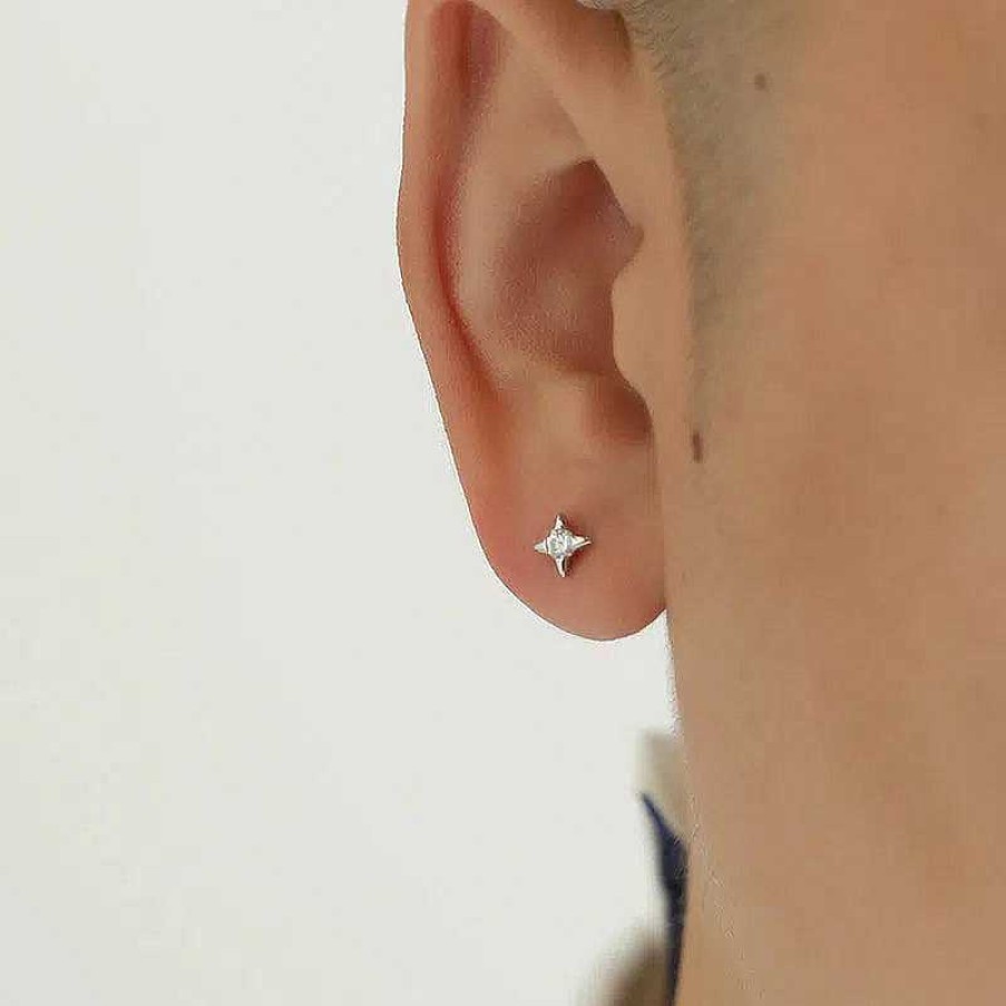 Accs & Bags & Shoes The Korean Fashion | Four-Pointed Star Diamond Earrings