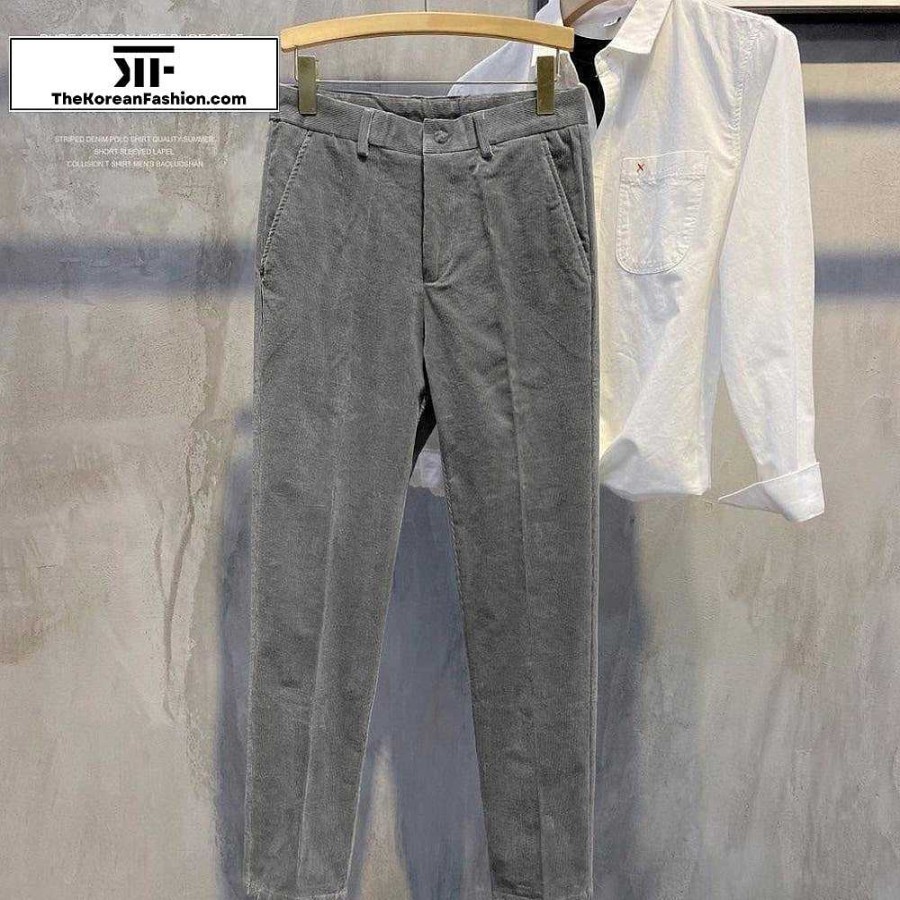 Casual Style Clothes The Korean Fashion | Autumn And Winter Thickened Corduroy Pants