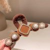 Women The Korean Fashion Hair Accessories | Retro Pearl Claw Clip