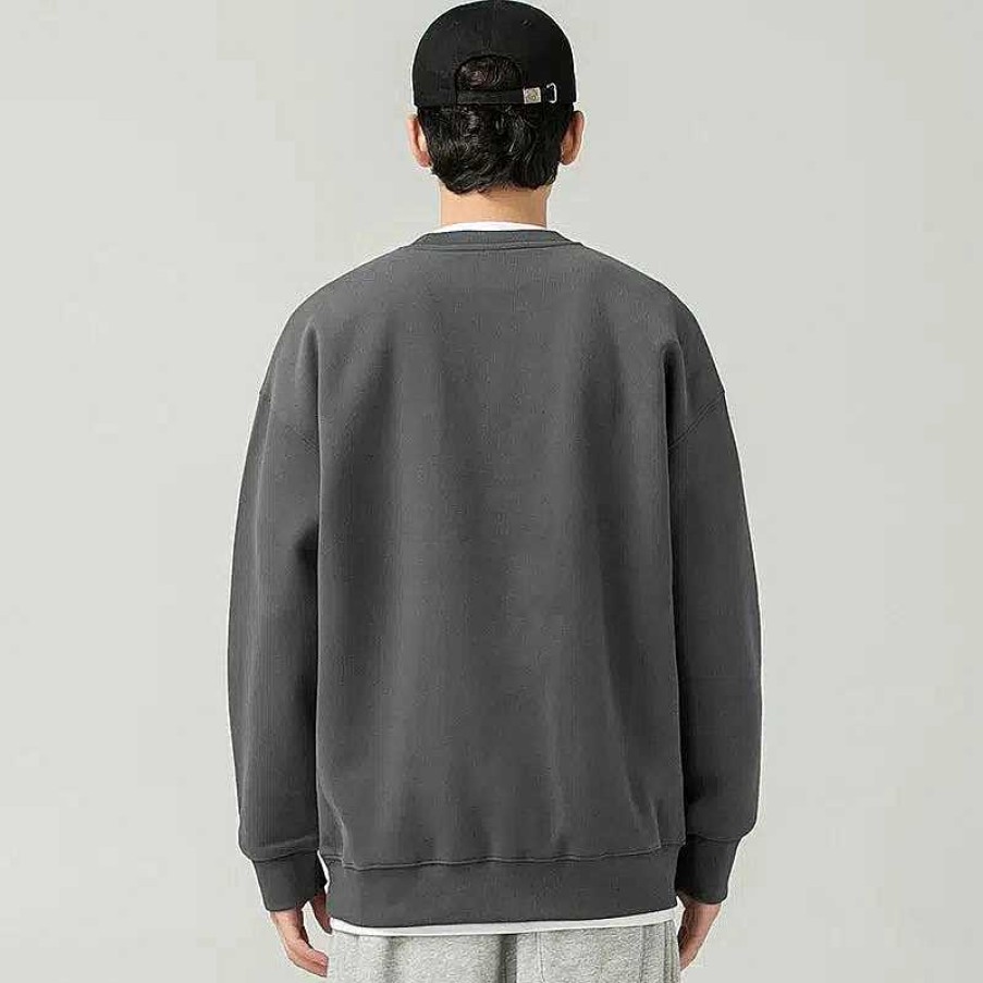 Clothing The Korean Fashion | Color Block Round Neck Sweatshirt