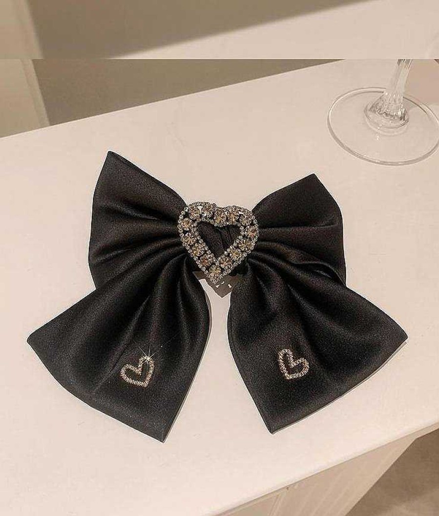 Women The Korean Fashion Hair Accessories | Bow-Knot Headdress Black