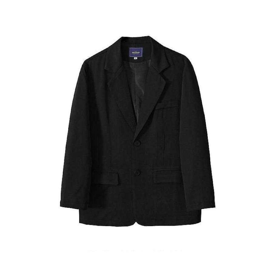 Clothing The Korean Fashion | Retro Basic Suit Casual Jacket