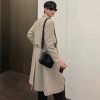 Clothing The Korean Fashion | Lapel Woolen Trench Coat