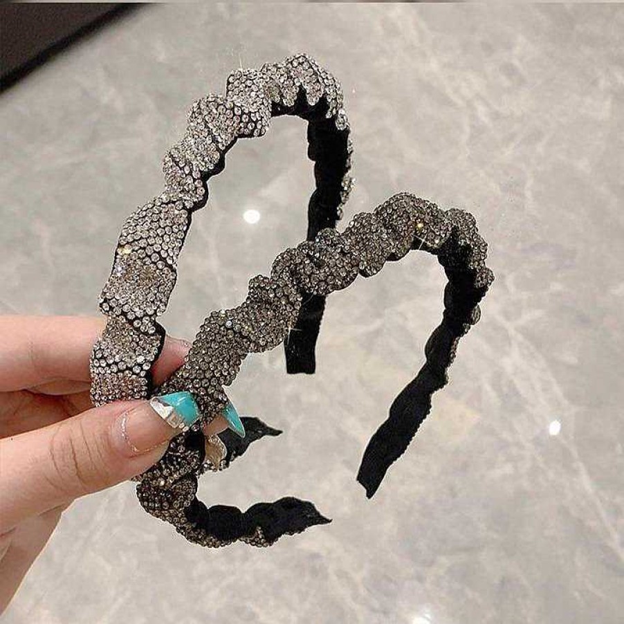 Women The Korean Fashion Hair Accessories | Full Rhinestone Hair Band