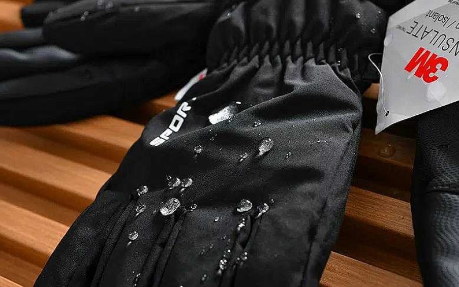 Accs & Bags & Shoes The Korean Fashion | Waterproof And Velvet Leather Gloves Black