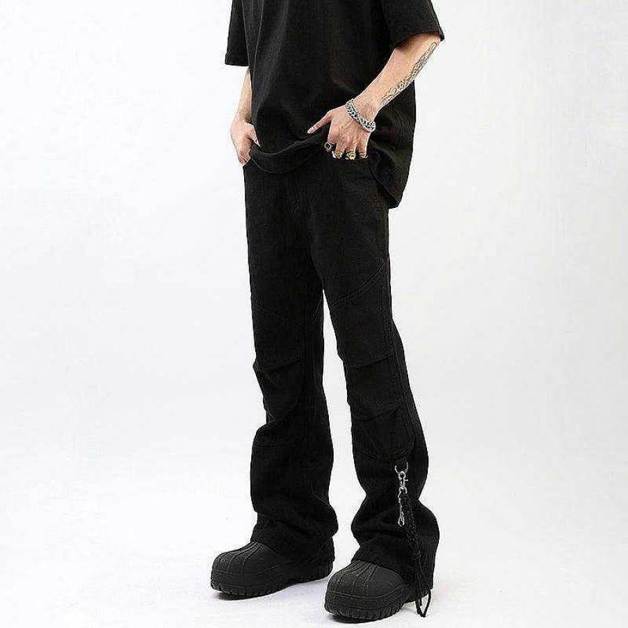 Clothing The Korean Fashion Jeans | Retro Splicing Overalls Pants