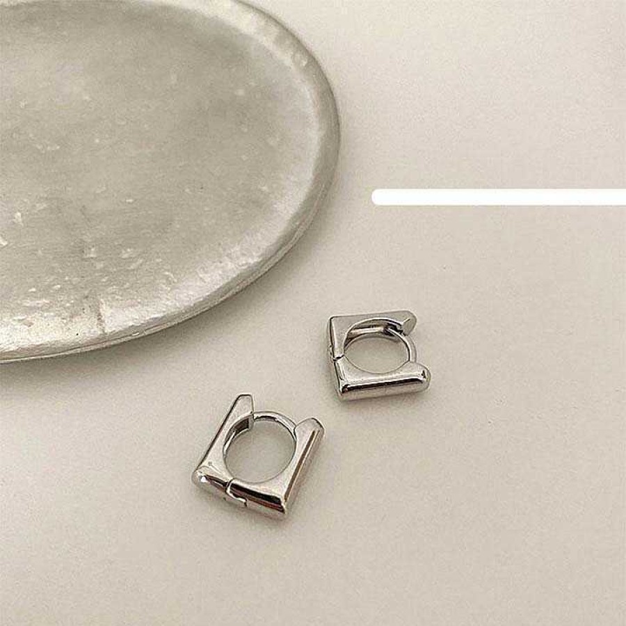 Women The Korean Fashion Earrings | Square Fashion Ear Buckles