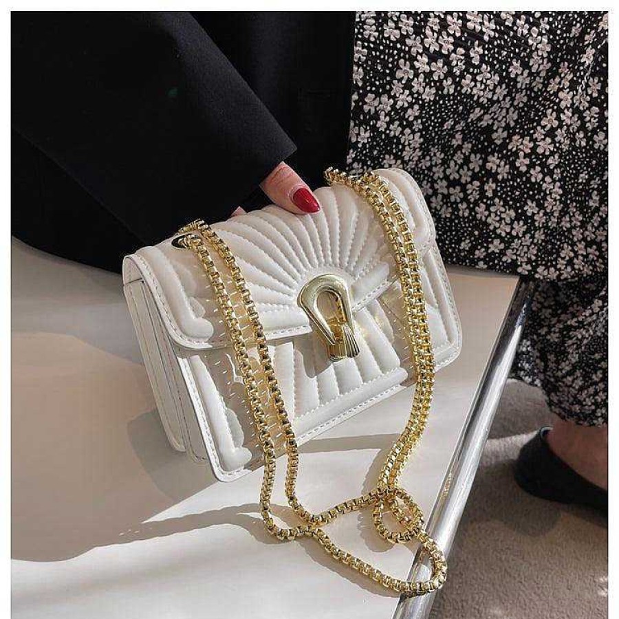 Women The Korean Fashion | Chain Flap Shoulder Bag