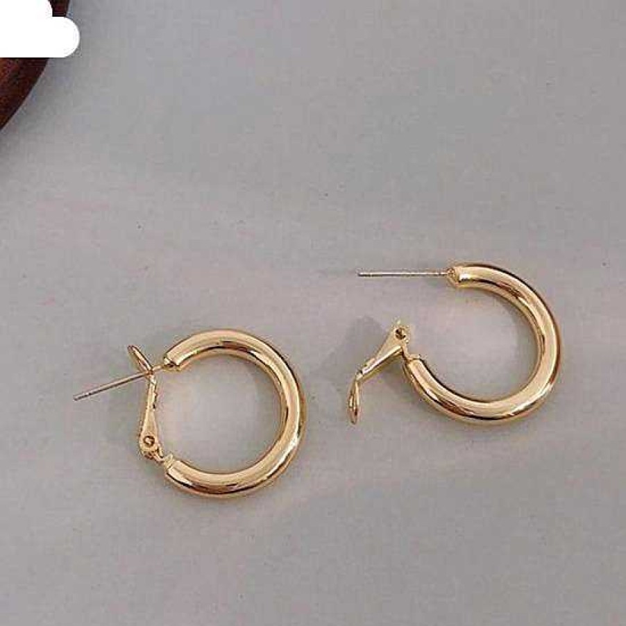 Women The Korean Fashion Earrings | Circle Earrings