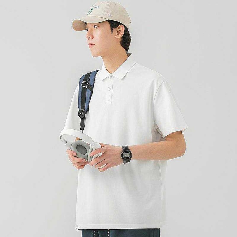 Clothing The Korean Fashion | Basic Lapel Polo Shirt