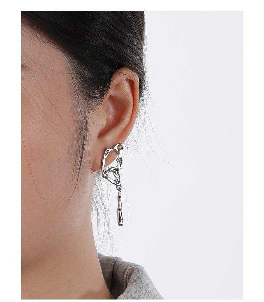 Women The Korean Fashion Earrings | Butterfly Wings Earrings Alloy + Silver Needle