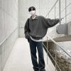 Clothing The Korean Fashion | Oversized Knit Polo Shirt