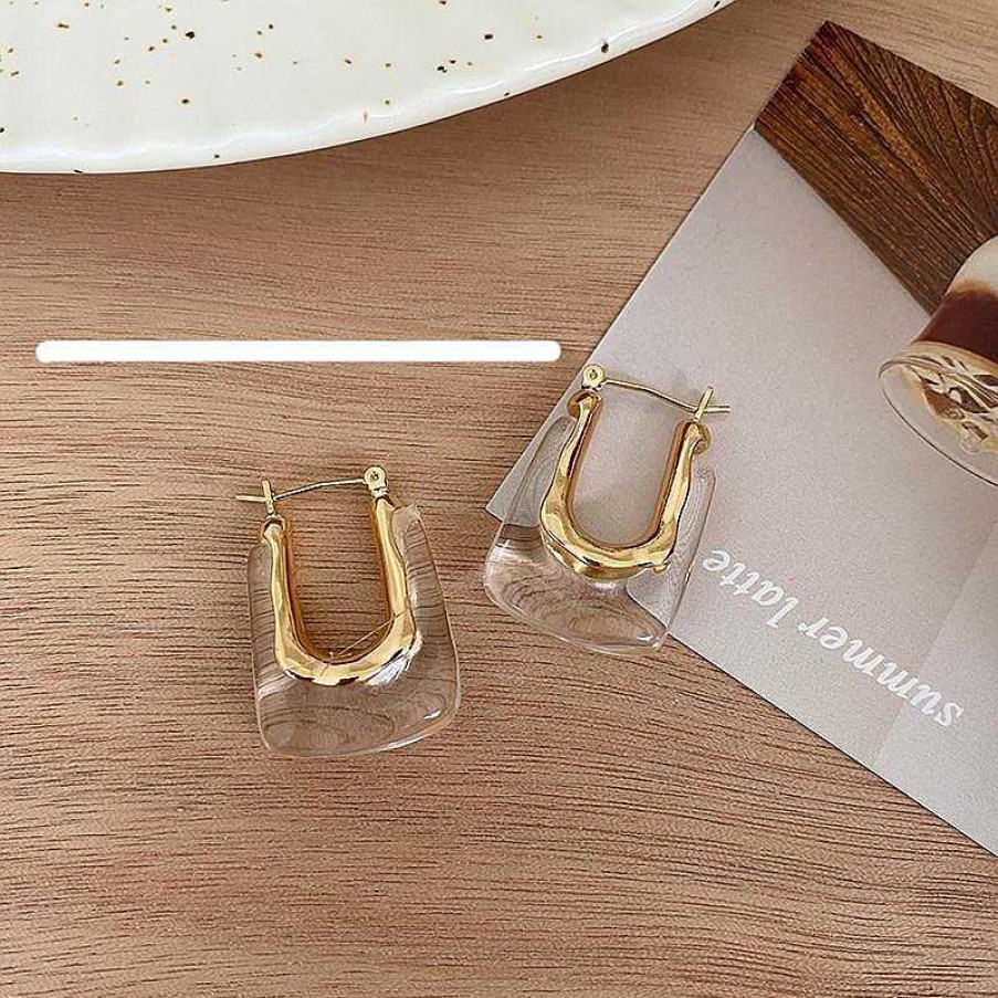 Women The Korean Fashion Earrings | U-Shaped Retro Earrings