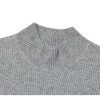 Clothing The Korean Fashion | Half-Turtleneck Pleated Stretch Sweater