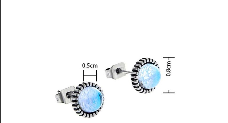 Accs & Bags & Shoes The Korean Fashion | Bead Stud Earrings Blue