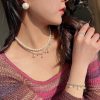 Women The Korean Fashion Necklaces | Zircon Pearl