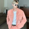 Clothing The Korean Fashion | Washed Pink Denim Two-Piece Suit